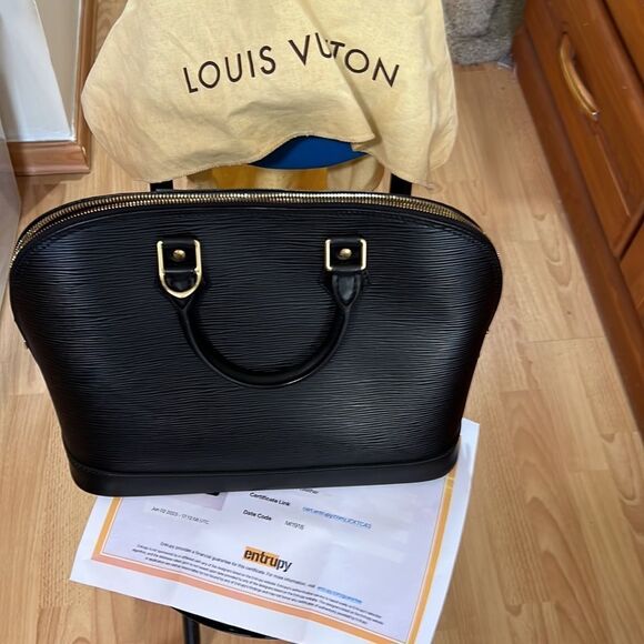🖤LOUIS VUITTON EPI NOIR ALMA - Picture 5 of 17